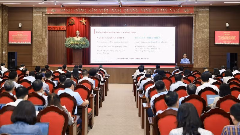 Quang cảnh hội nghị. (Ảnh: Thái Quang)
