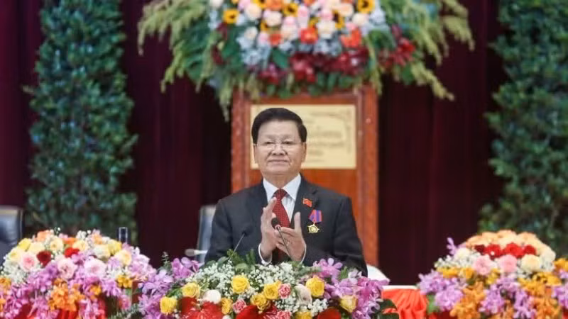 Tổng Bí thư, Chủ tịch nước Lào Thongloun Sisoulith. (Ảnh: THX/TTXVN)