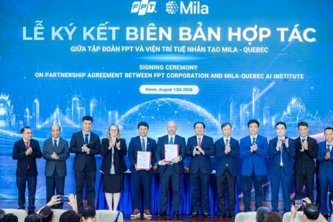 FPT là doanh nghiệp đầu tiên ở khu vực Đông Nam Á trở thành đối tác chiến lược của Viện nghiên cứu Mila (Quebec, Canada). (Nguồn: FPT)