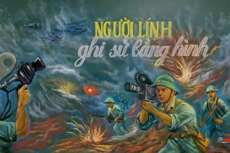 Hình ảnh trong phim tài liệu “Người lính ghi sử bằng hình”.