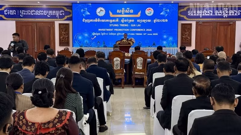 Hội nghị Xúc tiến đầu tư Stung Treng-Gia Lai năm 2026. (Ảnh: HUY VŨ)