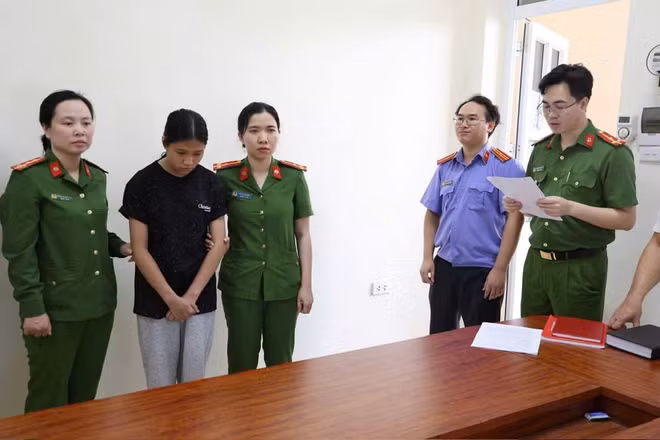Đối tượng tại Cơ quan điều tra.