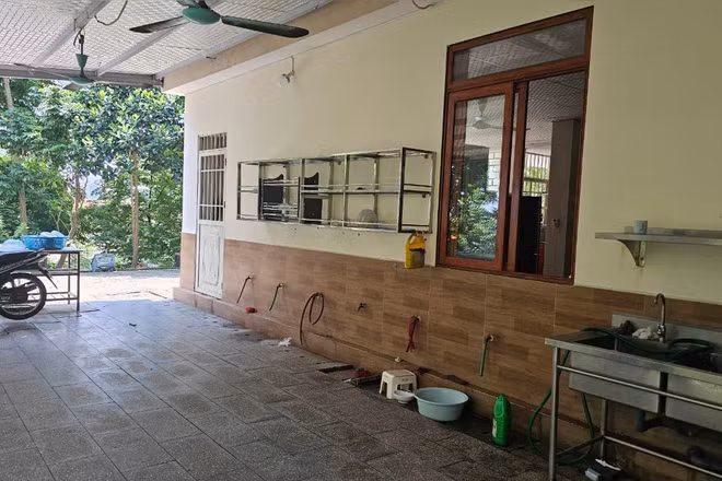 Khu bếp nơi xảy ra sự việc. 
