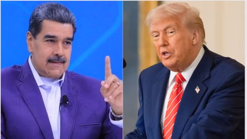 Tổng thống Mỹ Donald Trump và Tổng thống Venezuela Nicolas Maduro. (Nguồn: TTXVN)