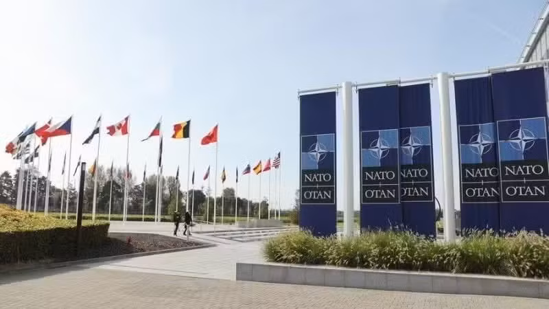 Trụ sở NATO ở Brussels, Bỉ. (Ảnh: Tân hoa xã)