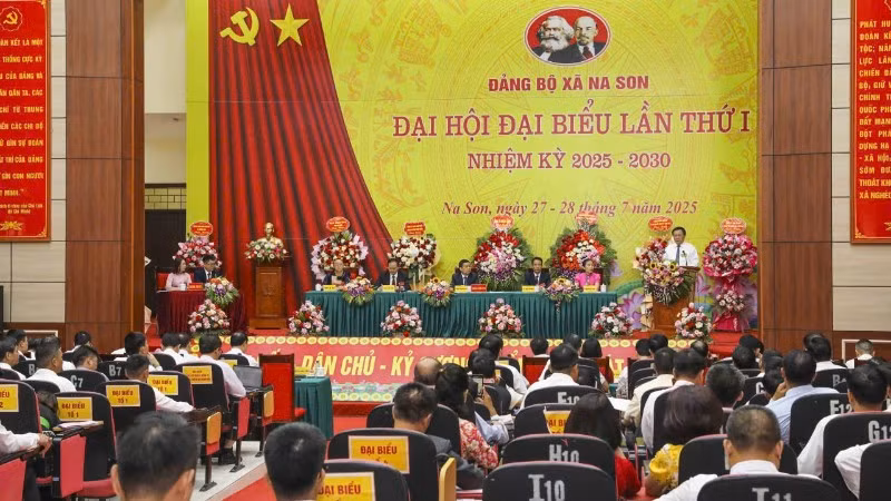Đại hội đại biểu Đảng bộ xã Na Son lần thứ I, nhiệm kỳ 2025–2030.
