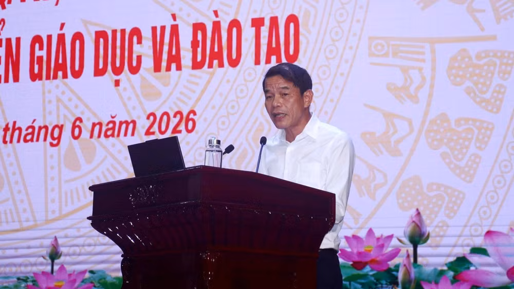 Đồng chí Vũ Thanh Mai phát biểu chỉ đạo hội nghị.
