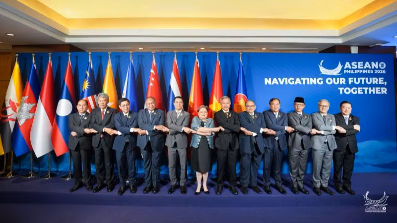 Các quan chức ASEAN tham dự loạt Hội nghị cấp Bộ trưởng Ngoại giao ASEAN trù bị cho Hội nghị Cấp cao ASEAN lần thứ 48. (Ảnh: Ban Tổ chức ASEAN)
