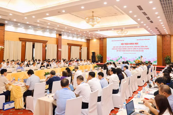 Quang cảnh hội thảo. (Ảnh: VĂN MẠNH) 