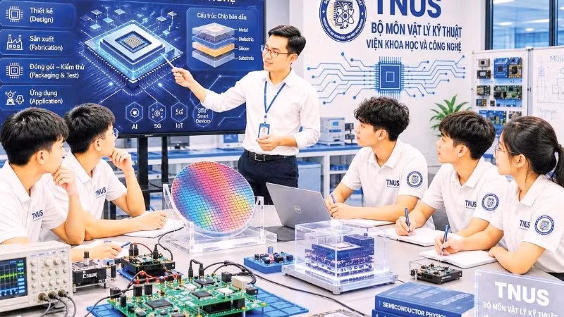 Đào tạo nhân lực công nghệ bán dẫn tại Trường đại học Khoa học.