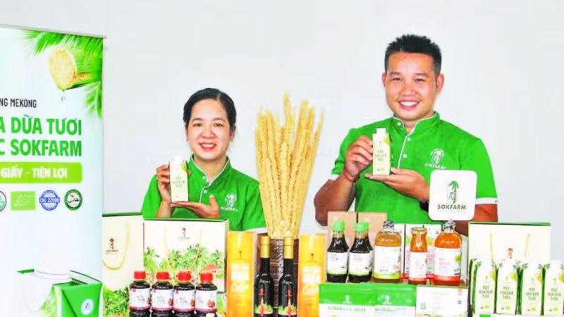 Một số sản phẩm khởi nghiệp xanh Công ty Trách nhiệm hữu hạn Trà Vinh Farm (Sok Farm).