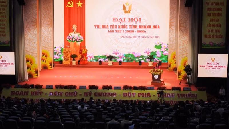 Quang cảng Đại hội. (Ảnh: NGUYỄN TRUNG)