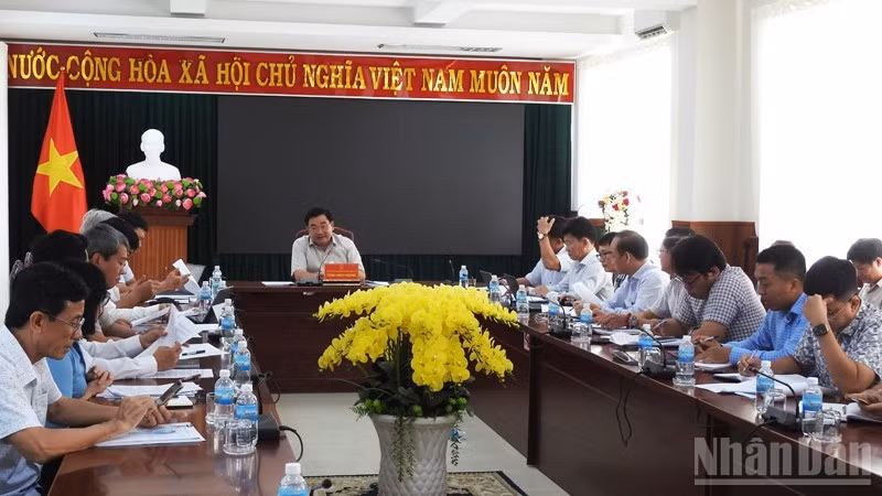 Quang cảnh cuộc họp. (Ảnh: NGUYỄN TRUNG)