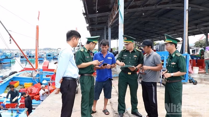 Các cơ quan chức năng và chính quyền địa phương tỉnh Khánh Hòa siết chặt quản lý, xử lý nghiêm mọi hành vi vi phạm, hướng tới mục tiêu cùng cả nước sớm gỡ bỏ cảnh báo “thẻ vàng” IUU. (Ảnh: NGUYỄN TRUNG)