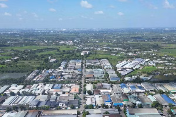 Khu công nghiệp Lê Minh Xuân. (Ảnh: An Phương)