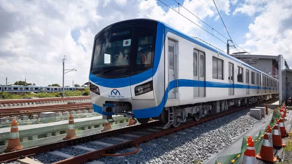 Khu vực depot, tuyến Metro số 1 Bến Thành-Suối Tiên. (Ảnh: VÕ LÊ)