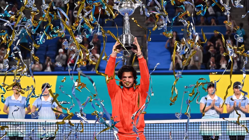 Alcaraz lần thứ hai vô địch Japan Open. (Ảnh: Olympics)