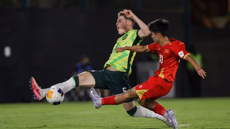 U17 Việt Nam không thể vượt qua U17 Australia để tiến vào bán kết U17 châu Á 2026. (Ảnh: AFC)