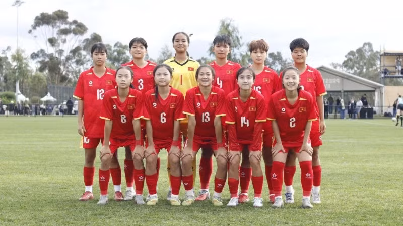 U15 nữ Việt Nam tích lũy nhiều kinh nghiệm quý báu sau giải giao hữu tại Australia. (Ảnh: VFF)