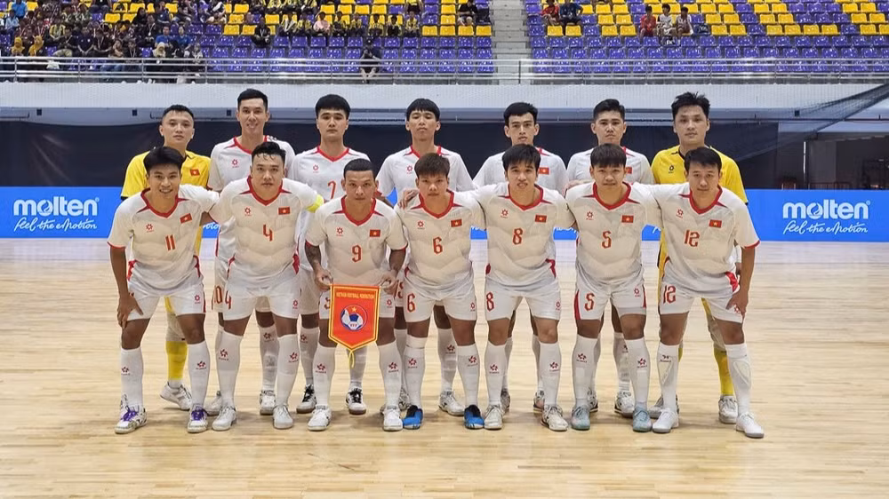 Các cầu thủ của đội tuyển futsal Việt Nam. (Ảnh: VFF)