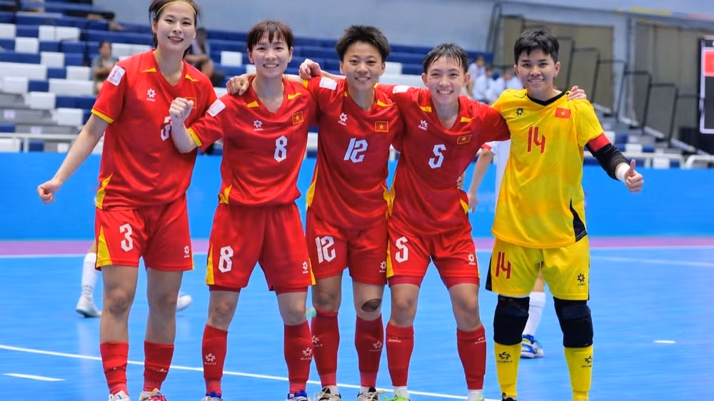 Đội tuyển futsal nữ Việt Nam tiếp tục giữ vị trí thứ 11 thế giới. (Ảnh: VFF)