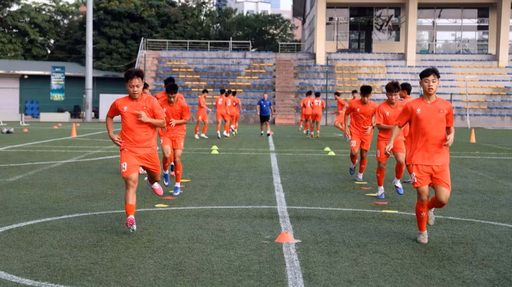 Các cầu thủ U15 Việt Nam nỗ lực hướng tới FIFA U15 World Cup & Festival 2026. (Ảnh: VFF)