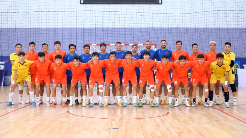 Các thành viên đội tuyển futsal Việt Nam hướng tới SEA Games 33 diễn ra tại Thái Lan vào cuối năm. (Ảnh: VFF)
