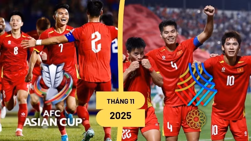 Đội tuyển Việt Nam và U22 Việt Nam hội quân trong tháng 11. (Ảnh: VFF)