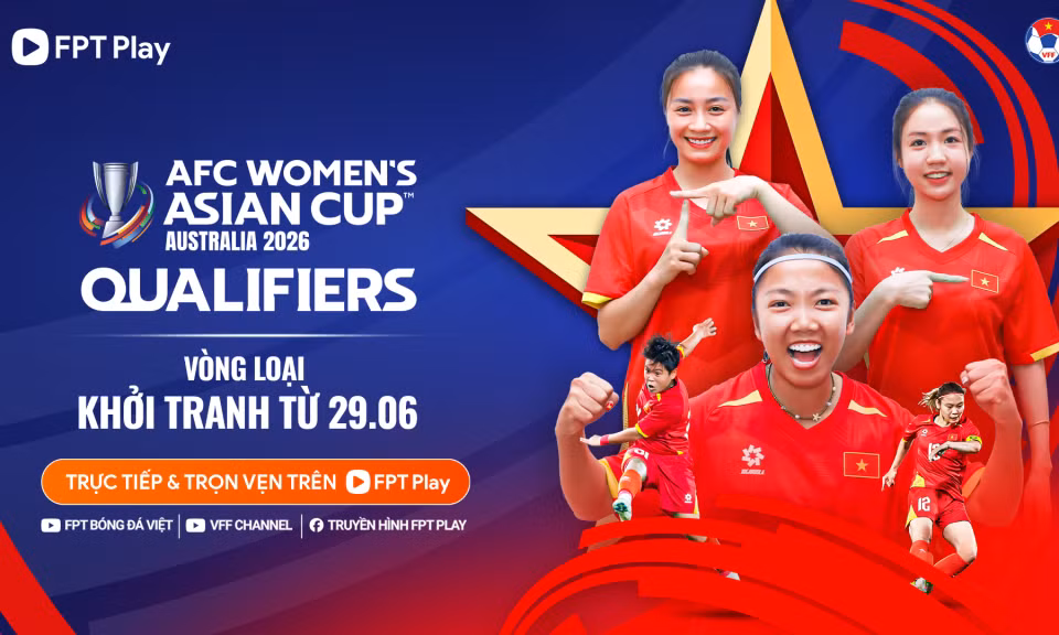 Vòng loại giải bóng đá nữ châu Á 2026 sẽ khởi tranh từ ngày 29/6. (Ảnh: VFF)