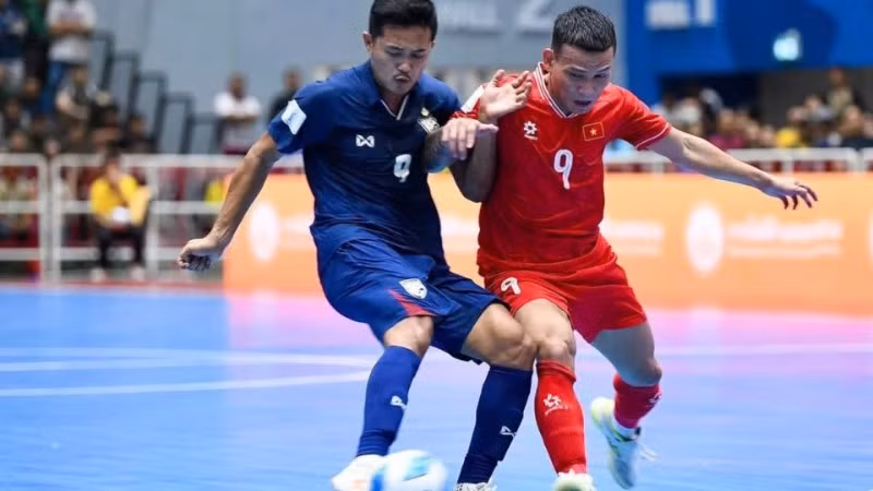 Đội tuyển futsal Việt Nam chung bảng cùng đội tuyển futsal Thái Lan. (Ảnh: VFF)