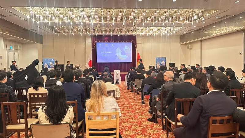 Quang cảnh "Hội nghị Xúc tiến đầu tư tỉnh Tây Ninh tại vùng Kansai”.