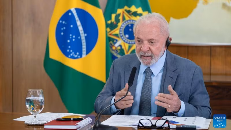 Tổng thống Brazil Lula da Silva. (Ảnh: Xinhua)