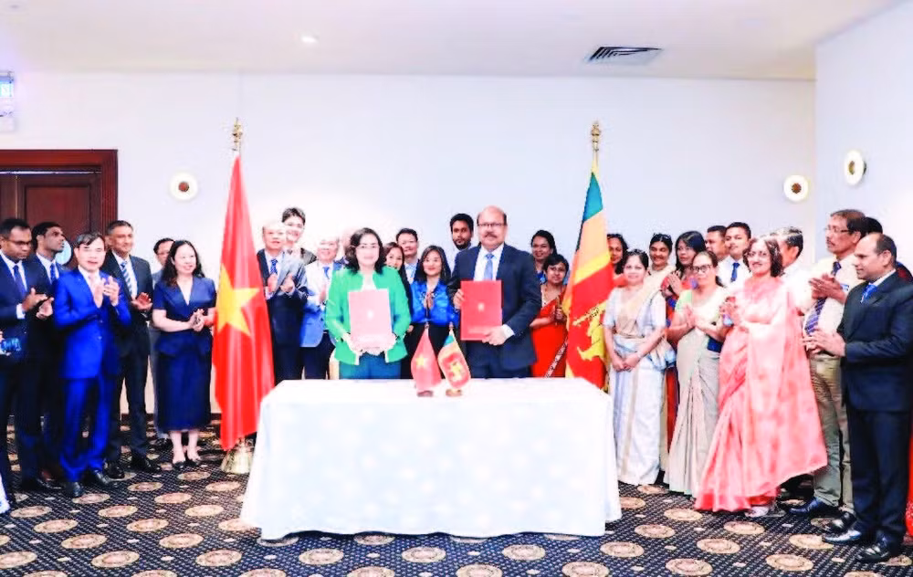 Kỳ họp lần thứ ba Tiểu ban Thương mại hỗn hợp Việt Nam-Sri Lanka tại Colombo. (Ảnh: Đại sứ quán Sri Lanka tại Việt Nam)