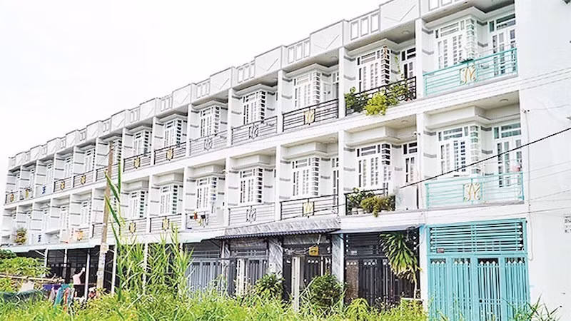 Một khu nhà vi phạm trật tự xây dựng được mua bán bằng hình thức lập vi bằng tại thành phố Hồ Chí Minh. (Ảnh: MINH TÂM)