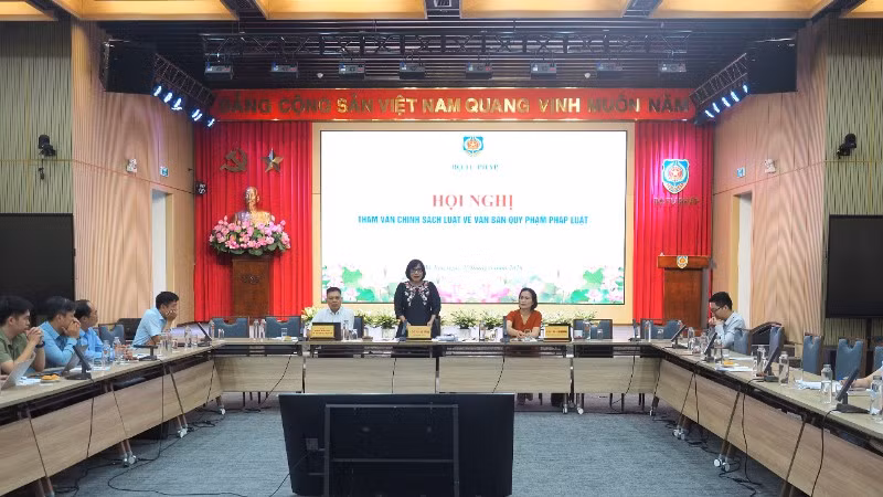 Hội nghị tham vấn chính sách Luật về văn bản quy phạm pháp luật. (Ảnh: TL)