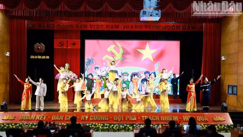 Hội nghị phát động phong trào thi đua "Vì an ninh Tổ quốc" năm 2026 của Công an tỉnh Lạng Sơn.