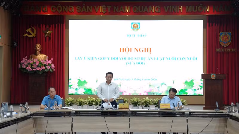 Thứ trưởng Tư pháp Nguyễn Thanh Ngọc phát biểu tại hội nghị. (Ảnh: TL)