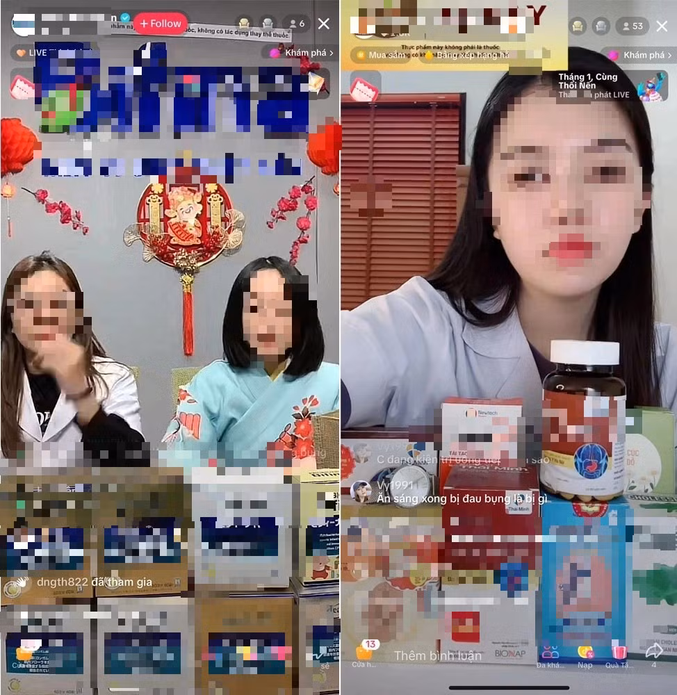 Chỉ cần vài phút lướt TikTok, người dùng có thể dễ dàng bắt gặp hàng loạt tài khoản livestream rao bán thuốc. 