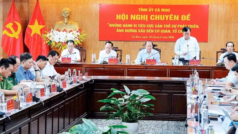 Hội nghị chuyên đề về công tác phòng, chống tiêu cực với chủ đề: “Những hành vi tiêu cực cản trở sự phát triển, ảnh hưởng xấu đến cơ quan, tổ chức”.