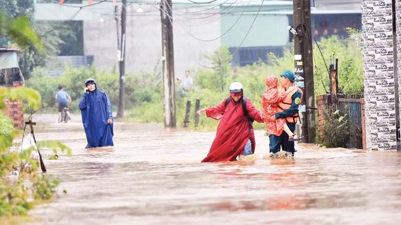 Địa bàn phường Phước Tân bị ngập úng ba lần trong tháng 9, ảnh hưởng cuộc sống người dân.