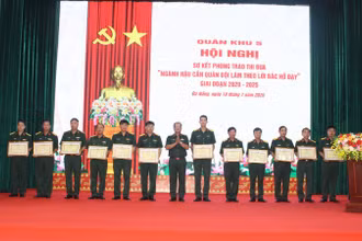 Các tập thể, cá nhân đạt thành tích xuất sắc trong phong trào thi đua “Ngành hậu cần Quân đội làm theo lời Bác Hồ dạy” giai đoạn 2020-2025. 