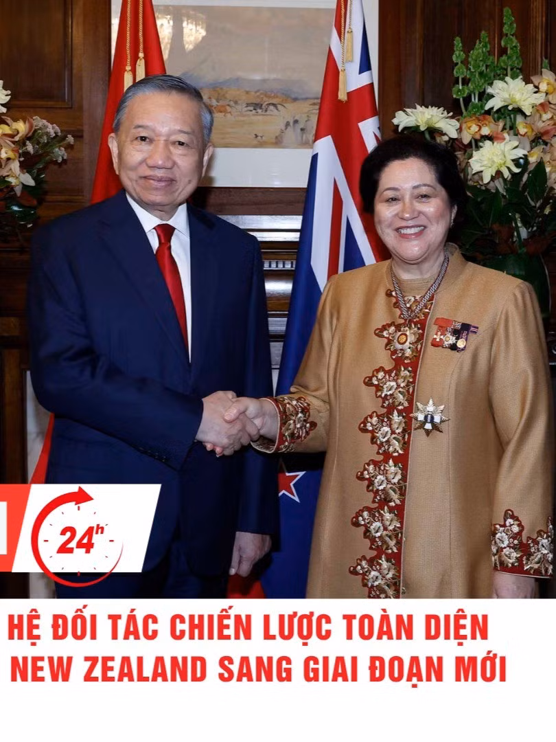 [Video] Thời sự 24h ngày 13/8/2026: Đưa quan hệ Đối tác chiến lược toàn diện Việt Nam - New Zealand sang giai đoạn mới