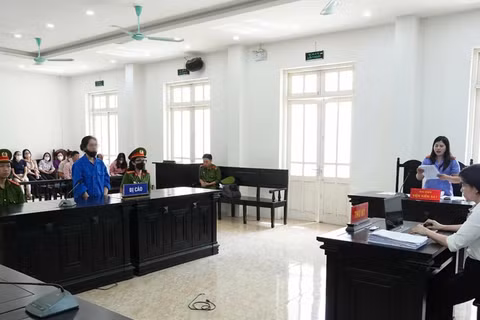 Quang cảnh phiên tòa. (Ảnh: HN)