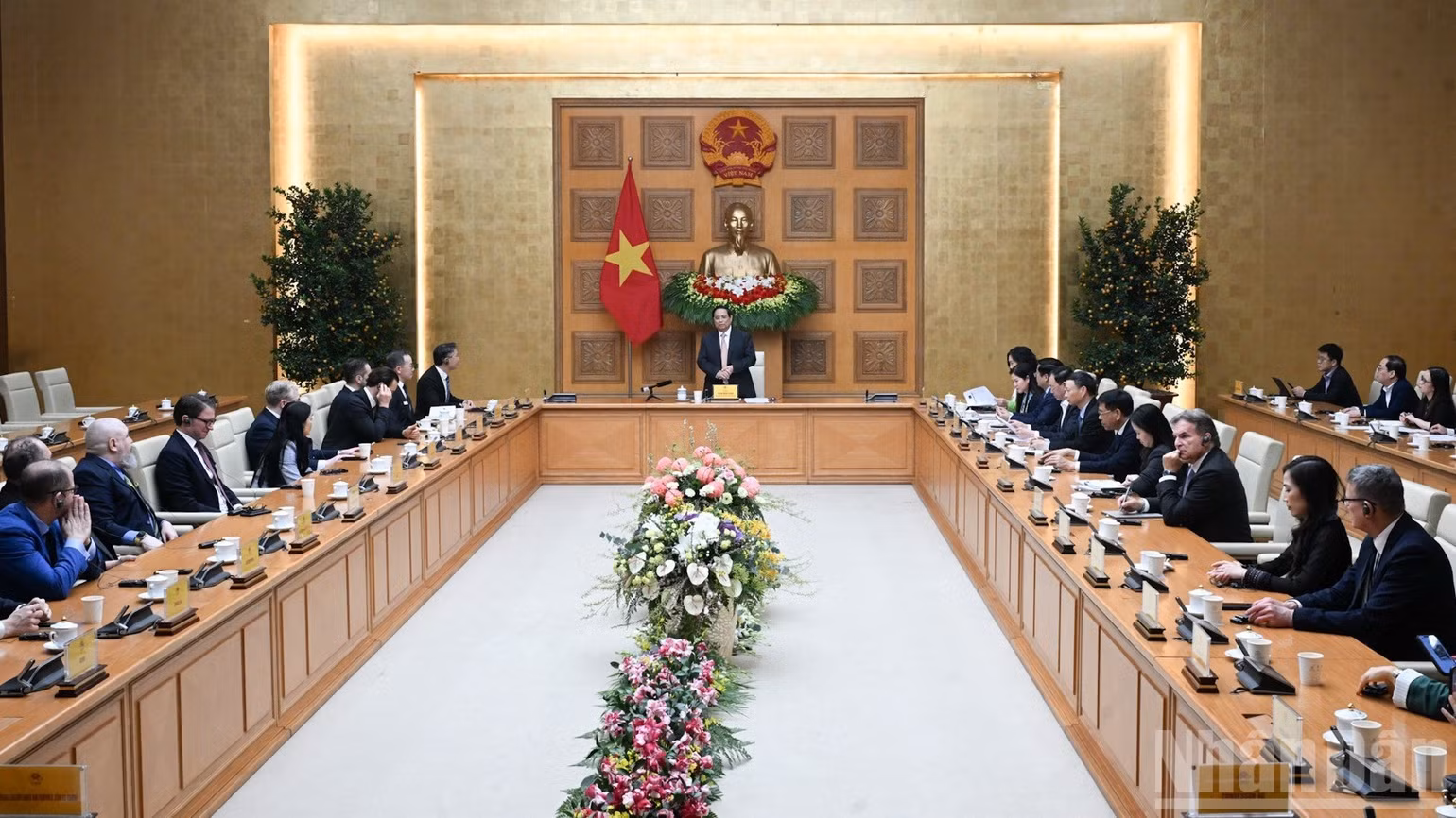 Quang cảnh buổi tiếp.