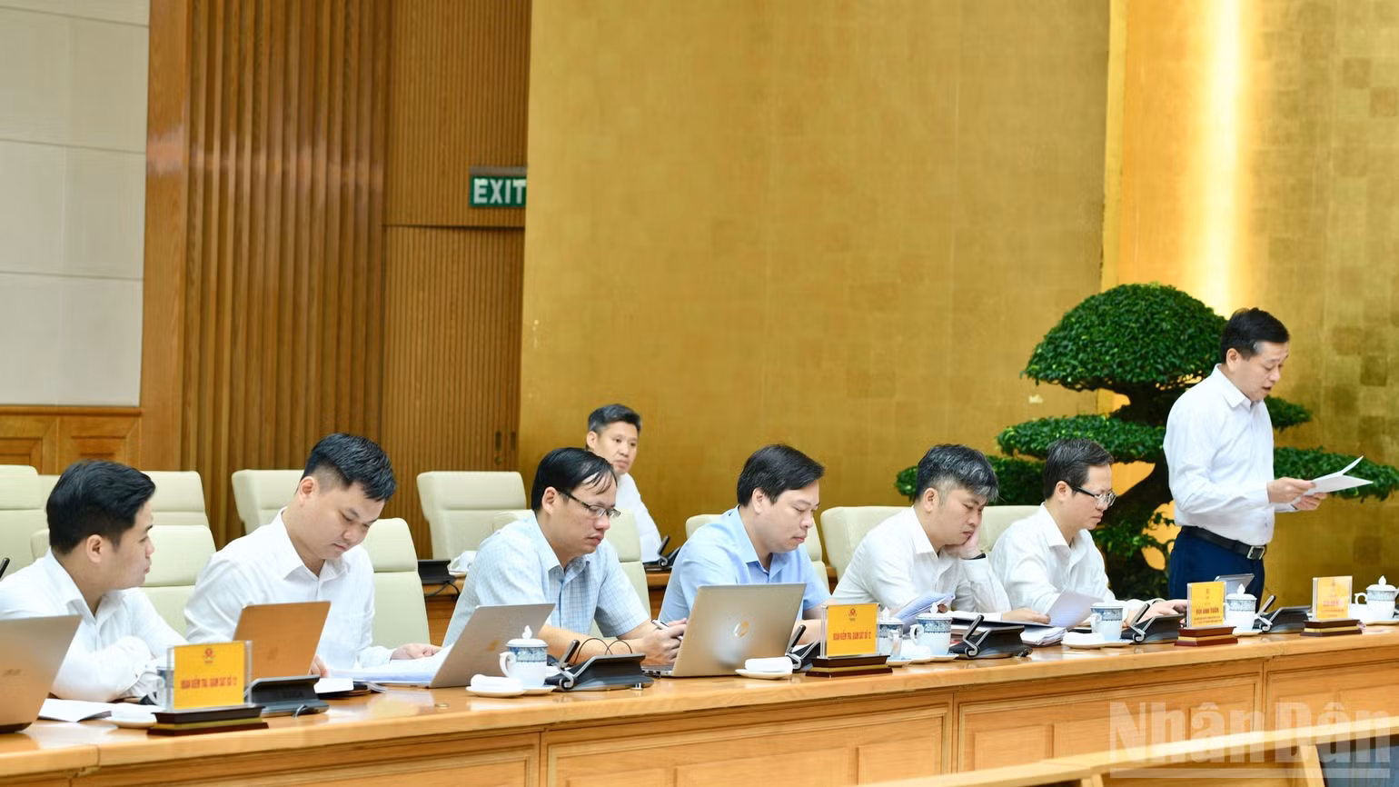 Các thành viên Đoàn Kiểm tra, giám sát số 12 tham dự hội nghị. (Ảnh: Thanh Giang)