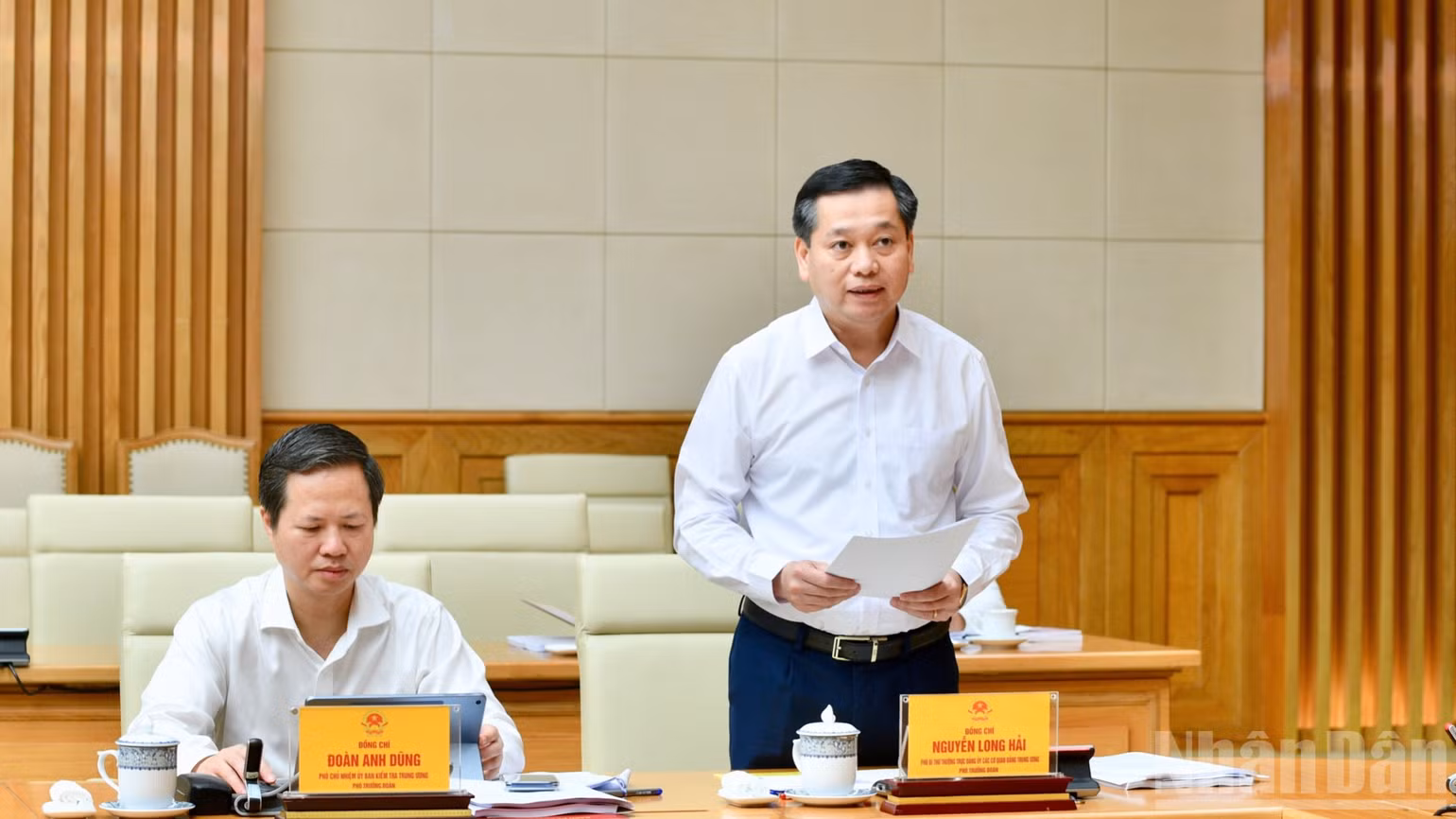 Đồng chí Nguyễn Long Hải, Ủy viên Trung ương Đảng, Phó Bí thư Thường trực Đảng ủy các cơ quan Đảng Trung ương, Phó Trưởng Đoàn Kiểm tra, giám sát số 12.