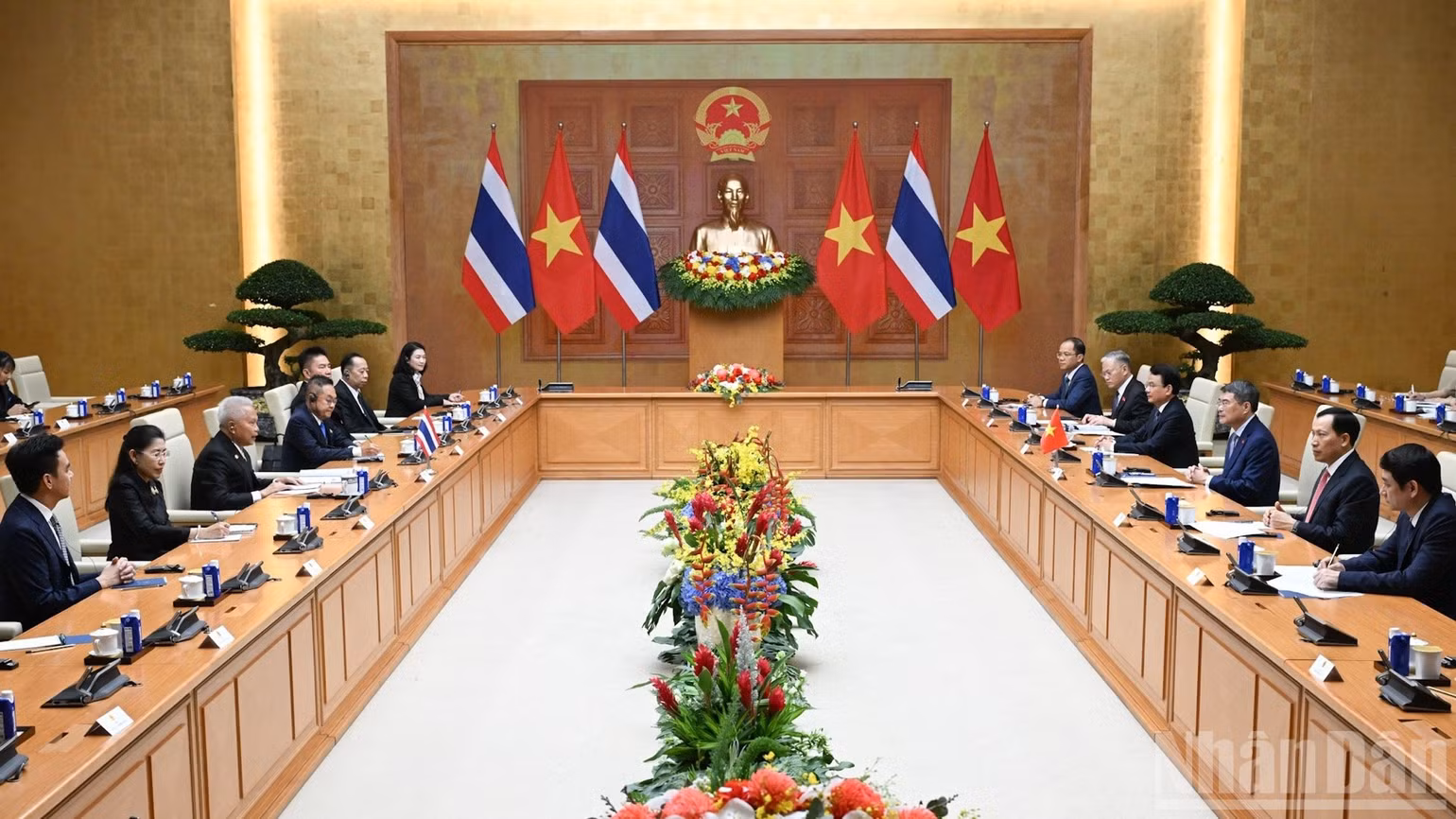 Quang cảnh buổi hội kiến. (Ảnh: Trần Hải)