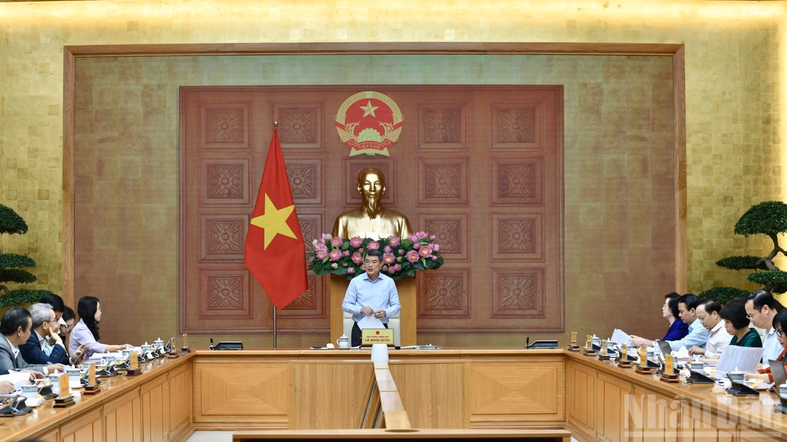 Quang cảnh cuộc làm việc. (Ảnh: Thanh Giang)