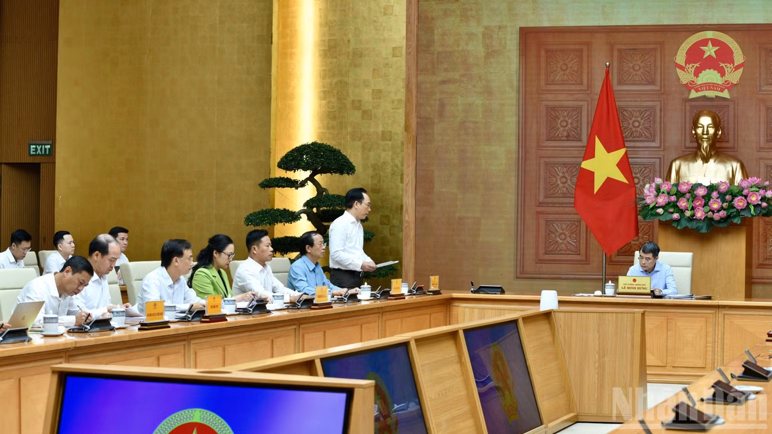 Quang cảnh cuộc làm việc. (Ảnh: Thanh Giang)