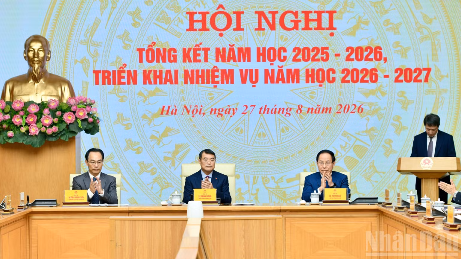 Thủ tướng Chính phủ Lê Minh Hưng chủ trì hội nghị. (Ảnh: THANH GIANG)
